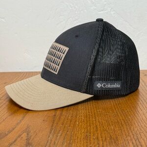 Columbia Tree Flag Mesh Cap -Shark/British Tan Small/Medium  Cotton Blend Unisex